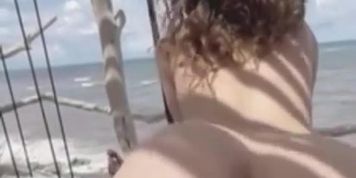 Curvy Teen Fucks BBC Outdoor