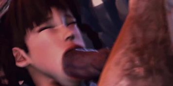 3D Tiny Asian Girl Wanted To Be Fucked By A Monster - Cartoon Hentai Monster'S Dick Fucks Bitch In Anal And Cum Inside, And Cum 