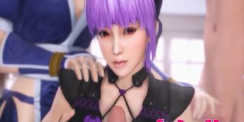 Shy 3D Ayane With Soft Pussy Suck And Rides On A Big Cock