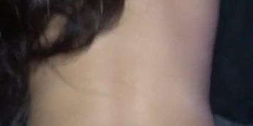 Small Japanese girl whimpers while taking BBC