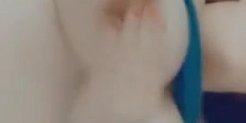 Massaging my nipples