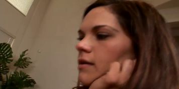 Voluptuous babe sucks and rides - video 4