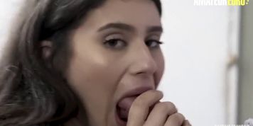 Amateureuro - Horny Brunette Has Hard Sex At Casting (Mam Steel)