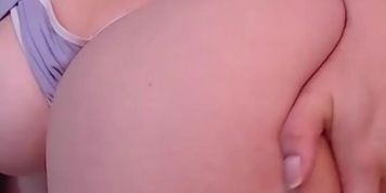 Busty Latina with hairy pussy dildo play
