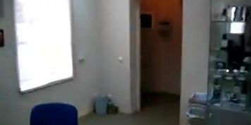 Russian girl sucks cock at work