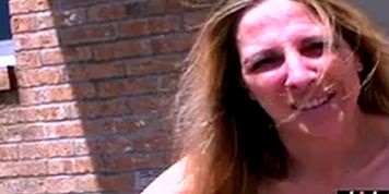 Marie Madison giving an incredible footjob