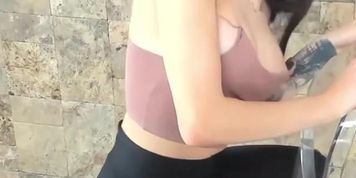 Crazy hot cam chair rider