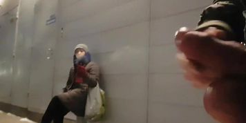 Flashing to Asian lady