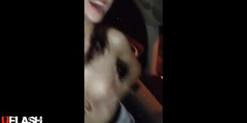russian girls flashing boobs in car