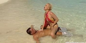 PRIVATE - Kathy Anderson Goes Wild On a Tropical Beach