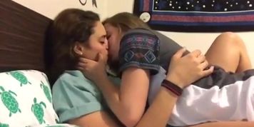 lesbians making out