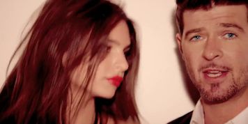 Robin Thicke - blurred lines # Emily Ratajkowski