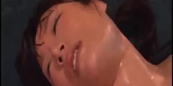 Her body full of oil