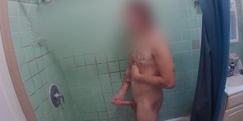 Landlord catches shower jerk on hidden cam
