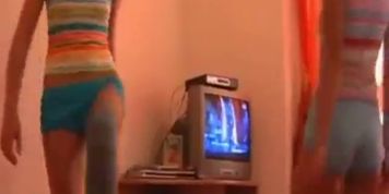 Tight Lesbians Dance And Strip Naked