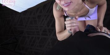 Mr. Brogan Cums Inside Coed Chloe Temple!