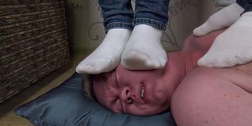 Triple trampling (white socks)
