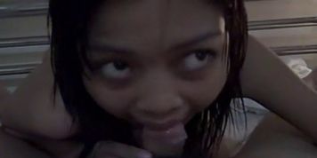 MY CUTE ASIAN - Cute teen Asian girl sucking a fat small cock