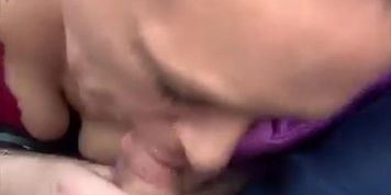 Redhead streetwalker sucks my dick and lets me cum in her mouth - see more on my snap chat - hookervideos
