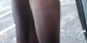 Ebony changing in public  full videos on OnlyFans 
