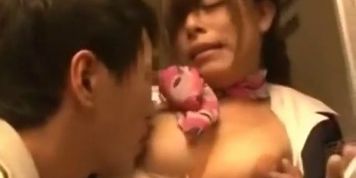 big boobs stewardess fucked by plane geek