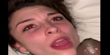 This french bitch loves sucking cock with cumshot