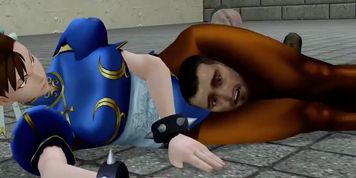 Chun Li Headscissor (by Rusk Joel)