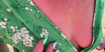 MILF Mistress Dominates Sissy Hubby on Nude Beach - Outdoor Femdom Fun