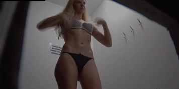 CZECHCABINS - Young Czech Girl Fitting Bra and Panties in Lingerie Store (Hiddencam___)