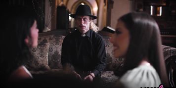 Priest didnt know he was marrying lesbians Mona Azar and Spencer Bradley