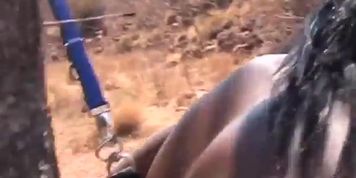 Amateur girl pounded with long dong