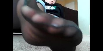 Black Nylon soles and french toes