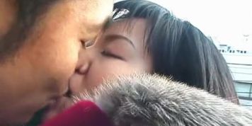 Amateur Asian girlfriend fucks her pervy boyfriend on a rooftop
