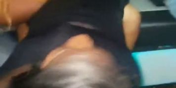 Girls eating pussy on party bus 