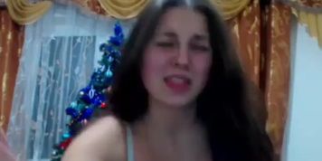 Busty Brunette Girl Crissheaven4U Strips And Masturbates On Cam