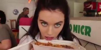 ZISHY - LANA RHOADES GETS PARTY FAVORS