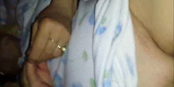 Granny pussy being teased closeup