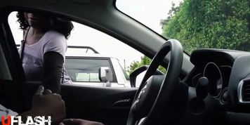 Flashing Women From Car 4