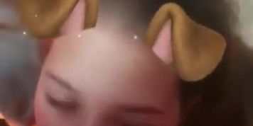 Snapchat filter blowjob