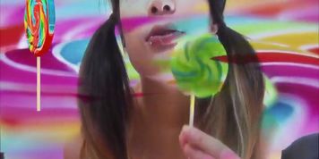 Princess Mabel - Cruel Pigtailed Lollipop Brat Spits In Your Face, Perv