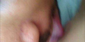Licking a shaved teen vagina