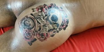 Puerto Rican Black thick cock tattoo massage  (Dick tattoo)