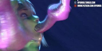 Opiumud-010 Marie Rose And Tentacle
