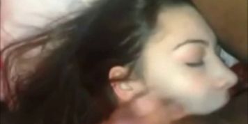 Brunette Teen Interracial Cocksuck