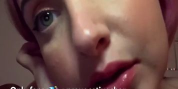 ASMR NAKED SLOPPY BLOWJOB, LENSE LICKING 