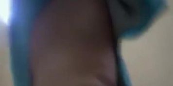 Peeping a hairy pussy and a firm ass