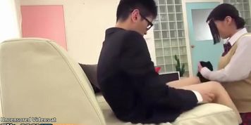 Oriental sweet teen having sex in uniform