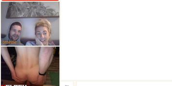 Cock Flash For A Cute Couple On Omegle Webcam  ...