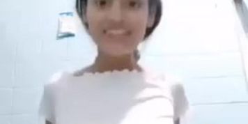 Veronica Pereyra latina in the bathroom (Alena H)