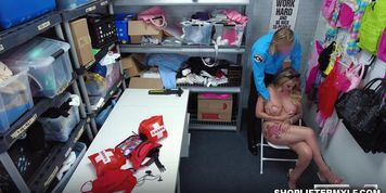 Milf Lolly Dames rides officers hard cock